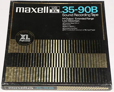 1 (one) Maxell UD 35-90B Recording Tape Reel To Reel 1800 Ft Used Recorded • $13.95