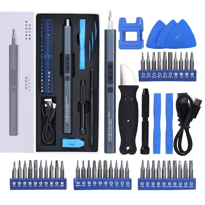 52 In 1 Cordless Electric Power Magnetic Screwdriver Repair Tool W/LED Mini Bits • $29.96