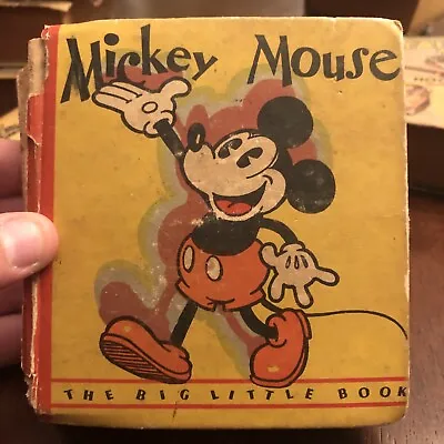 MICKEY MOUSE A BIG LITTLE BOOK 1933 G/VG Binding Is Messed Up • $75