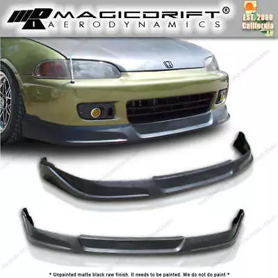 For 92-95 Honda Civic Hatchback Type Concept Front & Rear Bumper Lip (Urethane) • $137.99