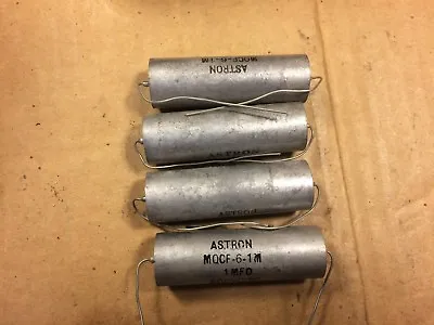 4 NOS Vintage Astron 1.0 Uf 600v PIO Vitamin Q Amp Capacitors TESTED 1 • $100