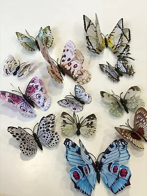 $5.99 • Buy 12pcs 3D Butterfly Removable Stickers Decals Wall Window Appliance Magnetic AU