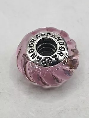 Pandora Pink Glittering Gloves Murano Glass Charm Used • £3