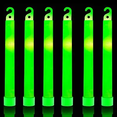 32 Ultra Bright 6 Inch Large Green Glow Sticks - Chem Lights Sticks With 12 H... • $24.94
