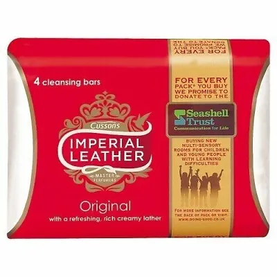 Imperial Leather Original Creamy Ivory Bar Soap Pack Of 4 X 100g Uk Seller • £6.99