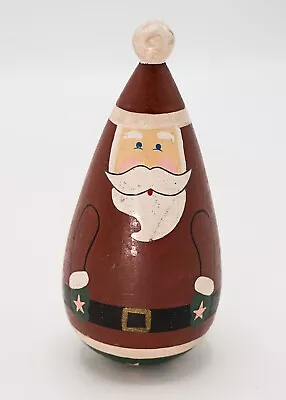 5” Roly Poly Santa Claus Wood Figure Christmas Midwest Importers Of Cannon Falls • $9.95