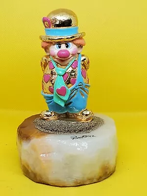 1992 Ron Lee Clown Figurine (CCG2)  PUDGE PINK HEARTS  Signed ~ Lot T46 • $30