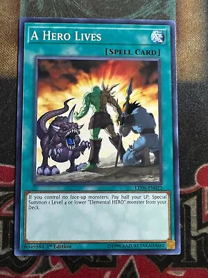 Yugioh A Hero Lives LED6-EN022 1st Edition Mint Card  • $1.19