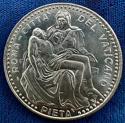 Vatican City Silver 35mm Medal With The Statue F The Pieta • $16.50