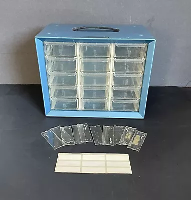 Vintage Akro-Mils Metal 15 Drawer Small Parts Storage Organizer • $32.99