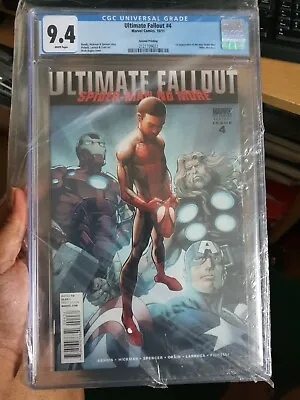 Ultimate Fallout 4  Bagley 2nd Print Variant Marvel Comics 2011 Cgc 9.4 • £235