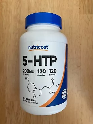 Nutricost 5-HTP 200mg 120 Capsules (5-Hydroxytryptophan) - Gluten Free Non-GMO • $17.89