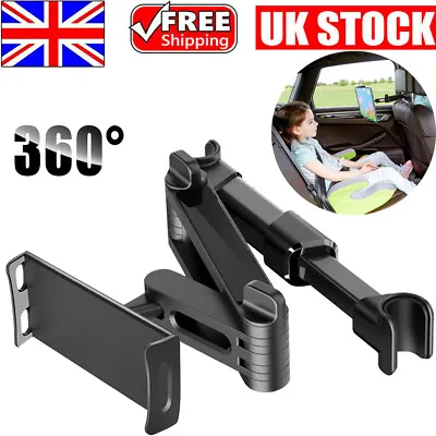 Universal Car Back Seat Headrest Mount Holder For IPad Android Tablets GPS • £9.89