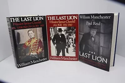 The Last Lion: Winston Spencer Churchill By William Manchester HCDJ Volumes 1-3 • $23.99