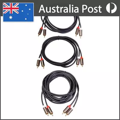 2 RCA To 2 RCA Cable Male To Male Audio Cord For DVD TV Amplifier CD Soundbox • $10.19