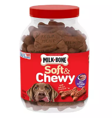 Milk-Bone Soft And Chewy Beef And Filet Mignon Recipe Dog Treats 37oz • $23.97