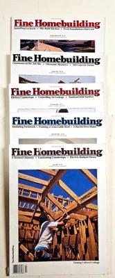 $7.99 • Buy 1992-1993  Vintage Fine Home Building Magazine  Five Issues # 75 To 79