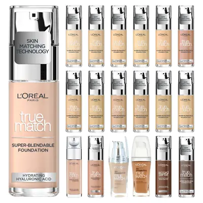 L'Oreal Paris True Match Liquid Foundation SPF 17 Available In 40 Shades 30ml • £10.49