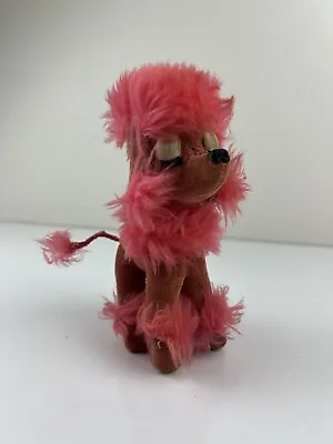 Vintage Mid Century Dakin Dream Pets Pink Poodle Stuffed Animal Plush Kitschy • $14