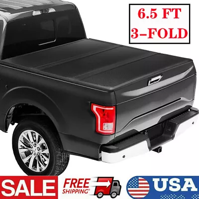 6.5FT 3-Fold Hard Tonneau Cover For 2015-2023 F-150 Supercrew Cab Truck Bed • $512.43