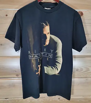 Vintage Ricky Martin T Shirt Adult Medium Livin La Vida Loca Concert Tour 90s • $39.99