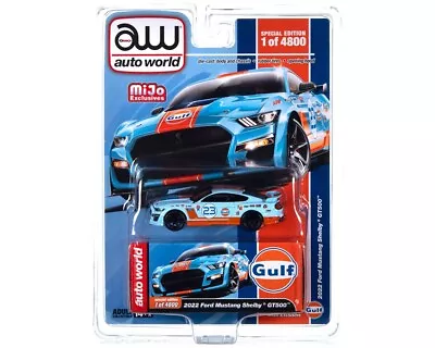 Auto World 1:64 2022 Ford Mustang Shelby GT500 GULF Limited 4800 PCS  • $14.89