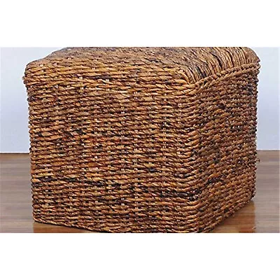 International Caravan 'arizona' Square Hand-woven Abaca Ottoman With... • $80.71