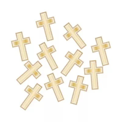 1pk Christening Baptism Holy Communion Gold Crosses Confetti 10g Party Supplies • $12.95