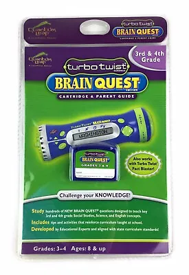 Turbo Twist Brain Quest Game Cartridge Quantum Leap Grades 3-4 Ages 8+ • $12.99