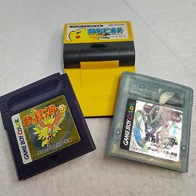 Game Boy Color Pokemon Crystal Gold Pinball Version 3Lot Japan Express Delivery • $127.63