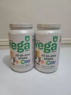 2X Vega One Organic All-In-One Shake Coconut Almond 24.3 Oz Powder  BB 08/2025 • $65.95