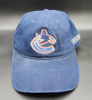 Vancouver Canucks Hat Kids CCM #1 Apparel Blue Snapback Adjustable • $7.60