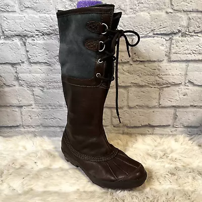 Ugg Womens Boots 7.5 Belcloud Weatherproof Tall Winter Leather Sheepskin • $75