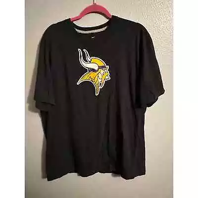 Nike XL Reg Fit Men's Minnesota Vikings Black Short Sleeve T-Shirt NFL- Allen 69 • $19.98