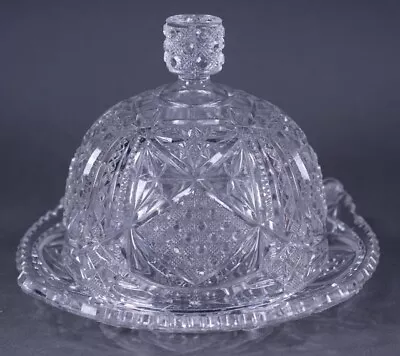 EAPG McKee & Brothers Sunbeam Butter Dish 1898 • $24.75