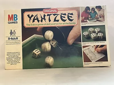 MB Games Vintage 1982 Original Yahtzee Dice Game - Complete And With Instruction • £12.35