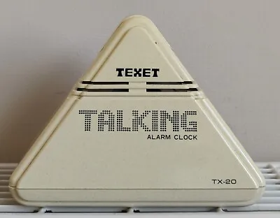 Vintage 1980's Texet Pyramid Digital Talking Alarm Clock Tx-20 • £25