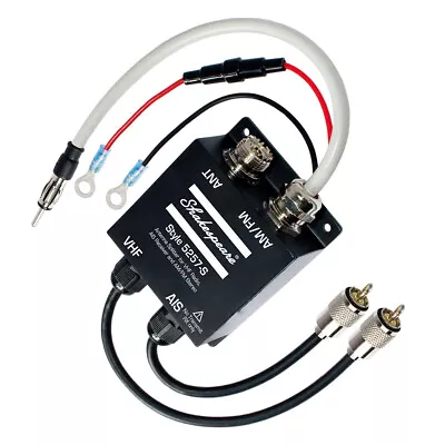 Shakespeare 5257-S AM/FM Stereo Marine Band VHF AIS Boat Radio Antenna Splitter • $80.92