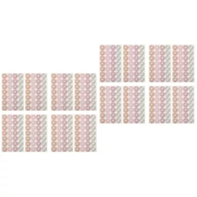  64 Sheets Self-adhesive Reinforcement Stickers Hole Reinforcement Labels For • £11.75