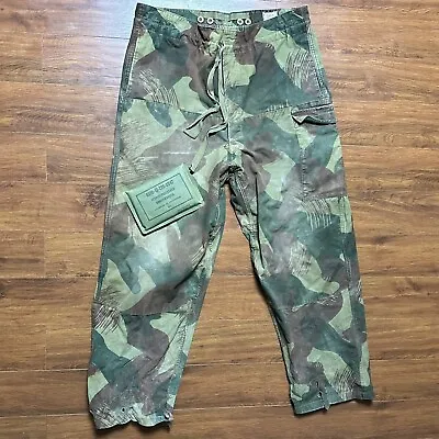 Vtg 1956 Commando Paratrooper Belgian Army Camouflage Brushstroke Congo Pants • $199.90