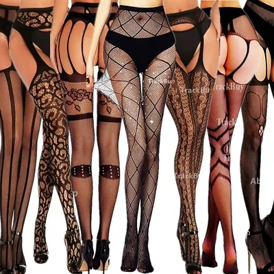 Women Pantyhose Sexy Stockings Thigh High Lace Tights Sheer Socks Plus Size Sock • $8.48