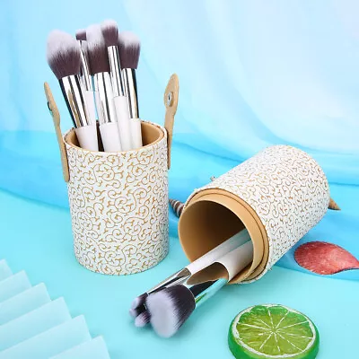 Cosmetic Brush Container Brush Holder Made Of Quality PU Leather Dress Up Make • $15.26
