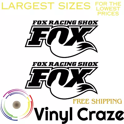 2-Piece Set For Fox Mx Suspension Decal Sticker Racing Motocross BMX Dirt Bike • $4.99