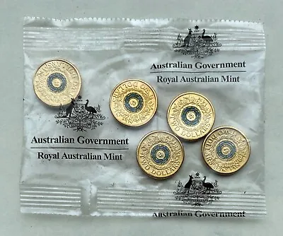 $40 • Buy 2017 Australia 2 Dollar Remembrance Day Rosemary 5 Coin RAM Satchet UNC