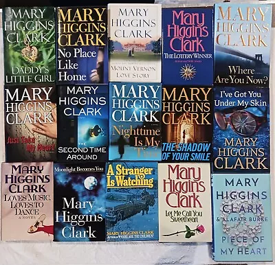 Lot Of 15 Mary Higgins Clark Hardcover Books - VG+ • $28.50