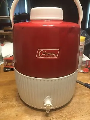 $20 • Buy Vintage Coleman 2 Gallon Water Jug With Cup And Spigot
