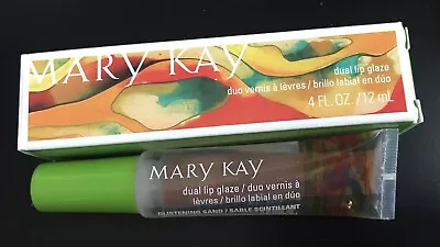 New In Box Mary Kay Dual Lip Glaze Glistening Sand #050907 Full Size Fast Ship • $8.50