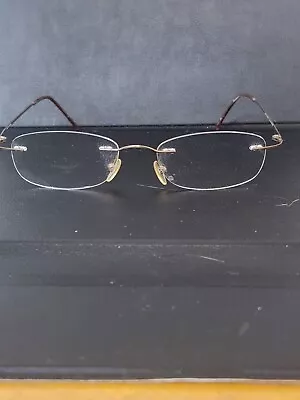 Lightweight Richard Taylor Titanium Wire Frames 50-17-40 Brown  Trevor  • $15