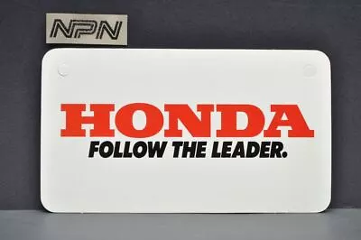 Vintage NOS Honda Motorcycle Dealer License Plate Cardboard Tag  • $38.49