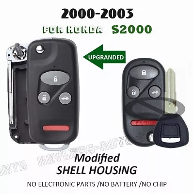 For Honda S2000 2000 2001 2002 2003 Modified Flip Remote Key Shell Case Blade • $12.67